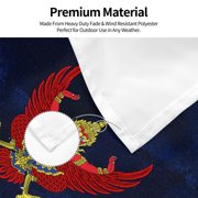 Thailand National Emblem 4x6 Feet Flag Polyester Double Stitched With Grommets For Outdoor Indoor Decor