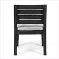thumbnail image 6 of Outdoor Dining Chairs, Set of 2 for Patio Backyard, Dark Grey Frame Light Grey Cushion | Dark Grey | Acacia Wood, 6 of 15