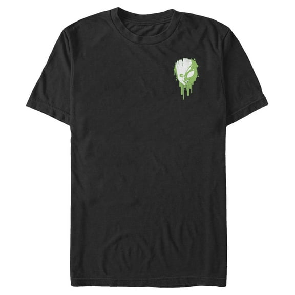 Men's Marvel Groot Venom Badge  Graphic Tee Black Medium