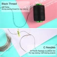thumbnail image 3 of LEEYNEER 50 Pieces C Type Needle for Weave Curved Needles Hand Sewing Sew in Hair  Wig Making  Carpet, 3 of 7