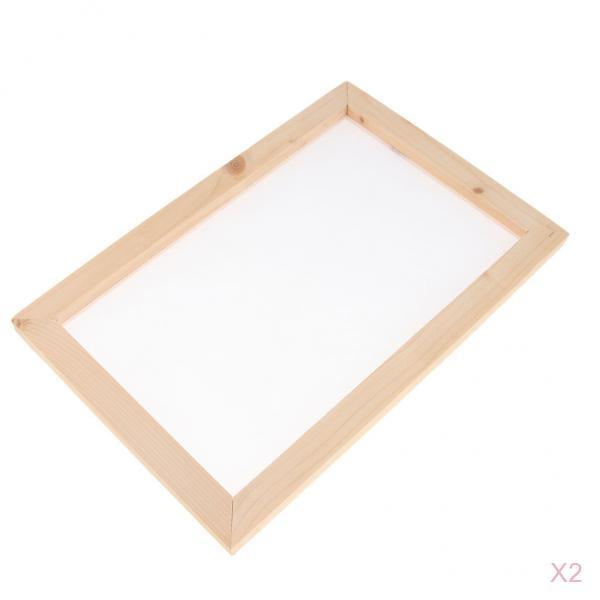 2 mallas para hacer papel. Excelente regalo para niños y niñas. 25x34cm