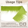 thumbnail image 4 of Uxcell Faux Fur Fabric, 60 x 2 Inch Plush Faux Fur, Fluffy Fuzzy Fabric Precut Strips for Crafts Beard Hair, Light Green, 4 of 7