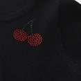 thumbnail image 2 of Mooqilaa Girls Knitted Cardigans, Long Sleeve Open Front Cropped Lightweight Kids Cardigan Sweaters Black Size 10-11 T, 2 of 7