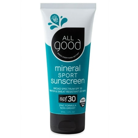 SPF 30 Sport Mineral Sunscreen Lotion, 3 oz. | Products | All Good