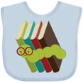 thumbnail image 3 of Inktastic Bookworm Books Reading Boys or Girls Baby Bib, 3 of 4