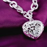 Toteaglile Bangle Chain Bracelet New Women Jewelry Sterling Silver Crystal Cuff Charm