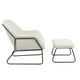 thumbnail image 2 of Sillón Individual Top Living con Taburete Reposapiés Terciopelo Beige, 2 of 12