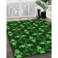 thumbnail image 3 of Ahgly Company Machine Washable Indoor Rectangle Transitional Dark Forest Green Area Rugs, 7' x 10', 3 of 7