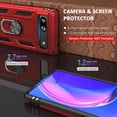 thumbnail image 3 of Phone Case for Pixel 7a Red Case Google Pixel 7a Case for Women Girl,with Ring Kickstand,Military Grade Protective Cover for Google Pixel 7a 5G Red, 3 of 6