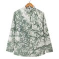 thumbnail image 7 of Chuancc Dressy Floral Printed Tops Casual Loose Fit Blouses Fall Shirts For Women 2025 Button Down Shirts For Women Womens Long Sleeve Tops Dressy Casual Long Sleeve Business Top Gray 2XL, 7 of 7