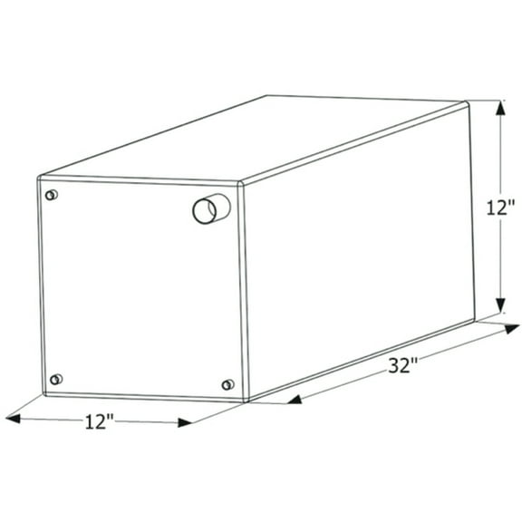 Icon 12736 Fresh Water Replacement Tank- 20 Gallon - 32" x 12" x 12"