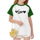 thumbnail image 5 of Blusas y camisas de manga corta con cuello redondo para niños y niñas, blusa de manga corta con estampado de cuello redondo, 5 of 7