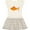 Natural with Stripes, variant on Inktastic Pet Goldfish Girls Toddler Dress