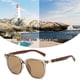 thumbnail image 4 of Gafas de sol redondas de la sombrilla de la moda de la cara del marco de madera retro de la pierna, hechas de madera y PC, 4 of 5