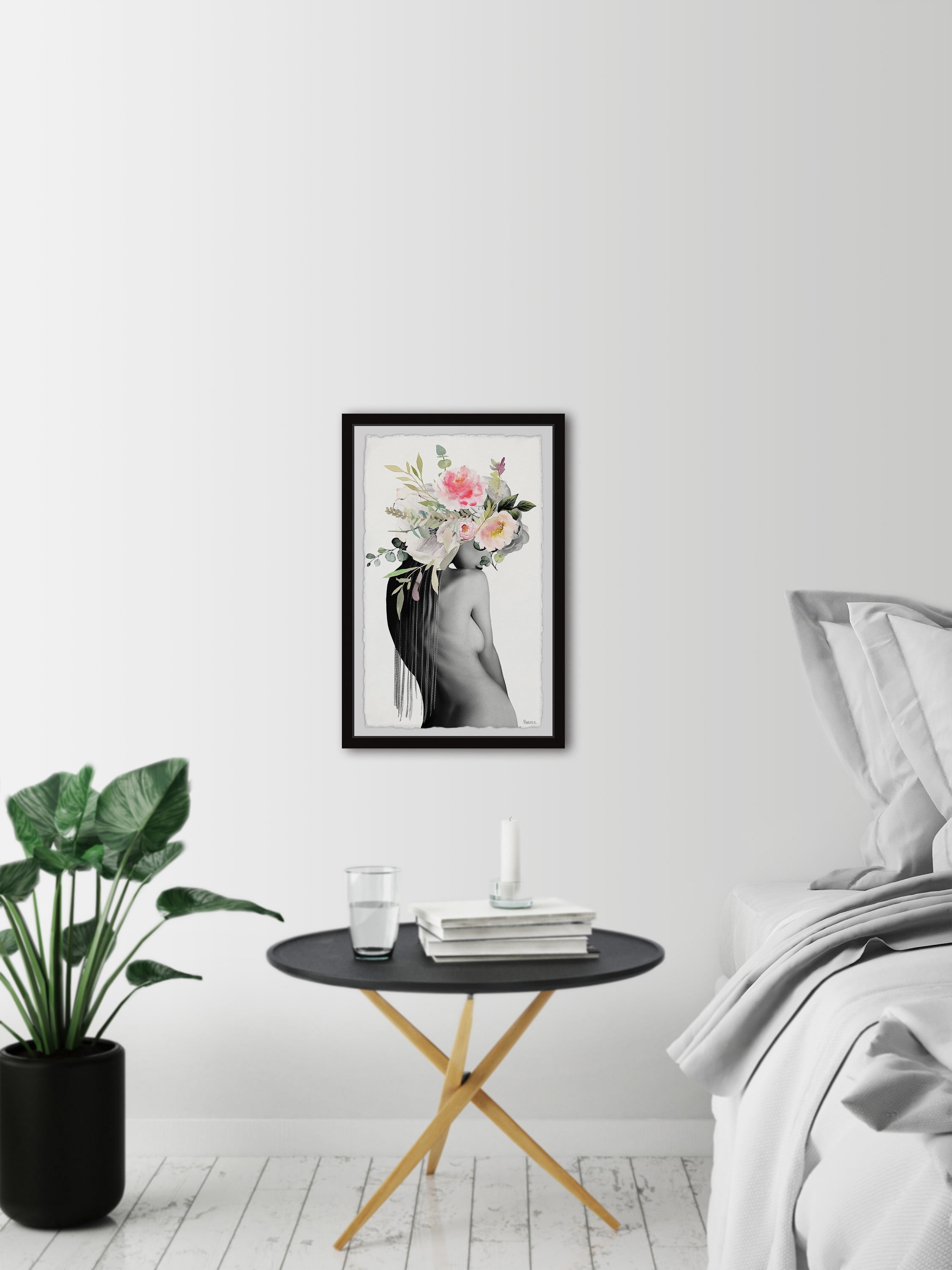Parvez Taj "Flower Back" Framed Painting Print