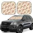 thumbnail image 2 of Picia Howdy Cowgirl 2 Piece Car Windshield Sun Shade Foldable | Foldable Sun Shield for Front Window Blocks UV Rays and Keeps Your Vehicle Cool-Large, 2 of 7