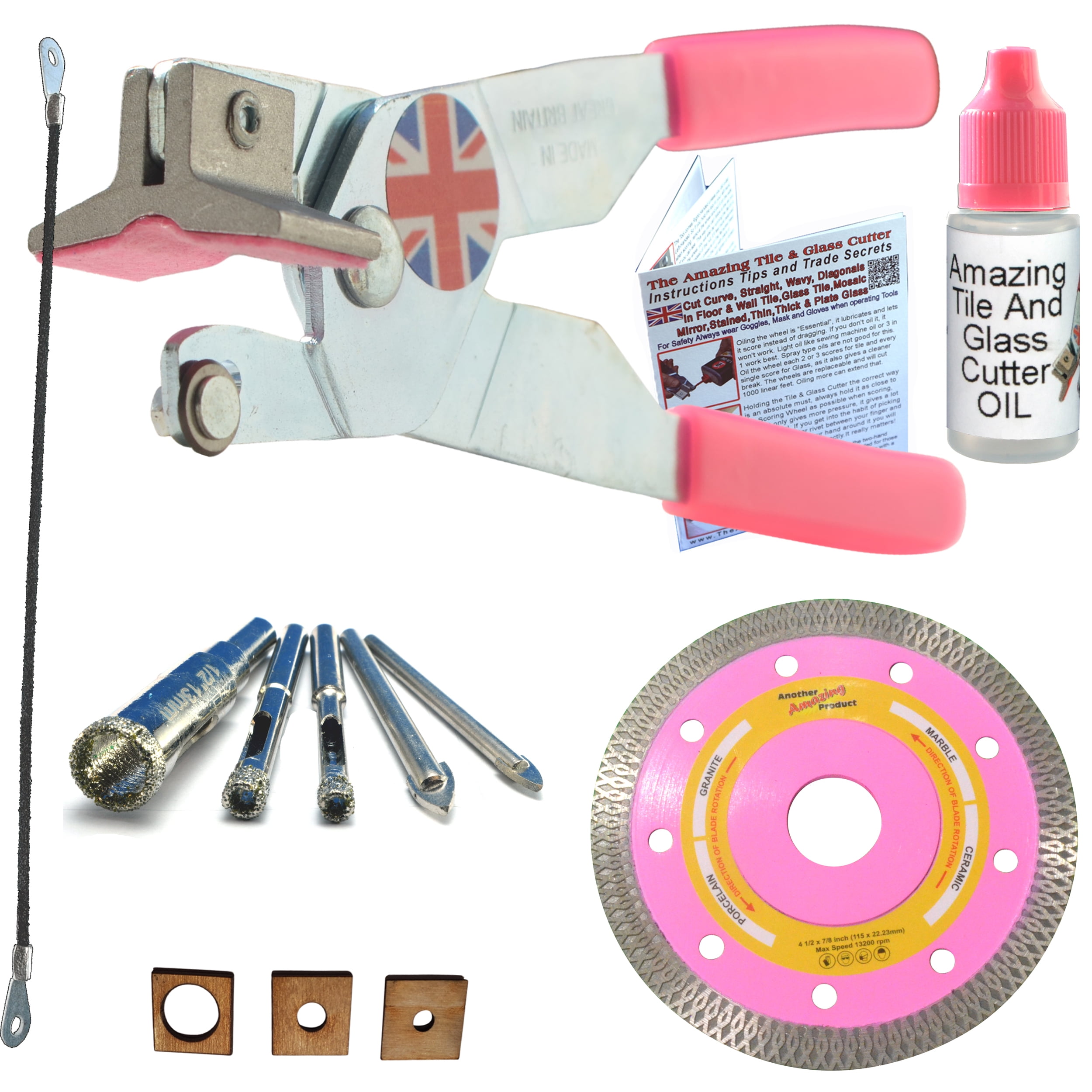 Tile Cutters Tile Tools Kit 2 Hand Tile Cutter 4 1/2 in Thin Diamond