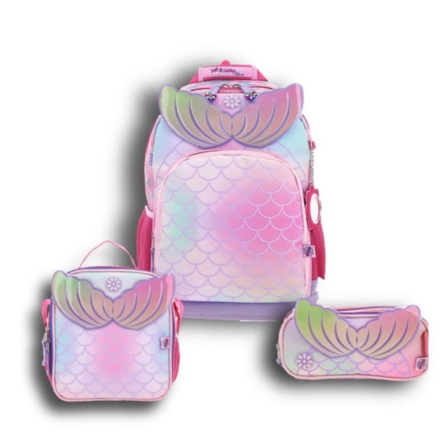 Kit Chenson Mochila Grande Lonchera y Lapicera Happy Girl Sia Hg66380-I_Set