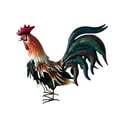 thumbnail image 2 of Escultura de gallo de metal para decoración de jardín, estatua de pollo, adorno paisajístico para césped, figura de animal de granja para cocina y naranja, 2 of 8