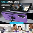 thumbnail image 5 of KOMI Compatible with Samsung Galaxy A16 5G Case with Screen Protector+Camera Lens Protector,Heavy Duty Full Body Phone Cover Built in Ring Holder Kickstand, 2025 Lavender, 5 of 5