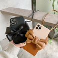 thumbnail image 5 of For  13 Case Bow Knot Candy Color Neck Lanyard Shoulder Strap Soft TPU Cover for  13, 5 of 5