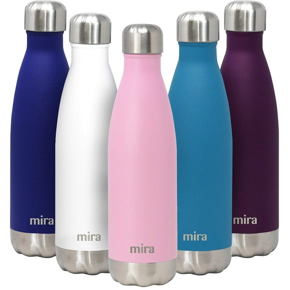 Botella de agua MIRA de acero inoxidable con aislamiento al vacío de 500 ml