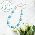 thumbnail image 4 of justharion Set de 2 Tiebacks de Rideau de Perles de Bois Boho Rideaux Retenant le Bleu, 4 of 8