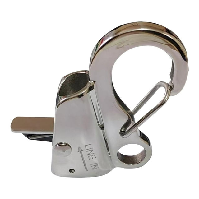 Gancho de anclaje para barco, ancla deslizante que sostiene ganchos de liberación rápida de 8000 lb, ancla para cuerda de anclaje de 3/8 pulgadas - Plata