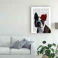 thumbnail image 3 of Trademark Fine Art 'Boston Terrier With Rose On Head In Book' Canvas Art by Fab Funky, 3 of 3