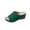 Green, variant on Slippers for Women Wedge Casual Versatile Open Toe Slip-on Peep Toe Slides Women Footwear Causal Summer Dressy Beach Shoes Brown 6