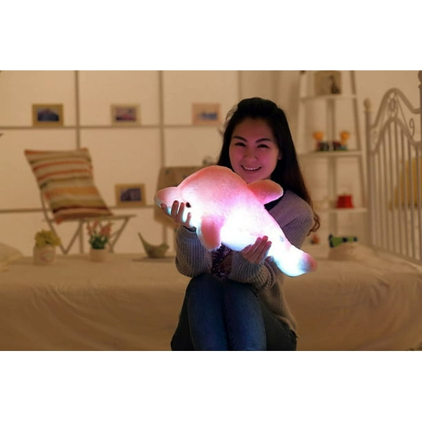Color Changing Led Brighten Up Plush Dolphin Toy Plush Pillow