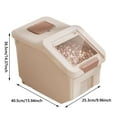 thumbnail image 2 of Food Storage Dog Food Bucket Large Capacity Household Sealed Transparent Pet Food Dried Snack Storage Tank for Efficient Storage Solutions, 2 of 4