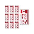 thumbnail image 2 of Taicans 10 Pack Various Countries Flag Temporary Tattoos 4.7 Inch,2026 World Cup Fan Party Face Stickers with Authentic Designs,Waterproof Skin Safe Body Art for Sports Events Festivals, 2 of 5
