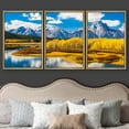 thumbnail image 3 of wall26 Framed Canvas Print Wall Art Set Vibrant Colorado Autumn Mountain Lake Nature Wilderness Photography Realism Decorative Landscape Colorful for Living Room, Bedroom, Office - 16"x24"x, 3 of 5