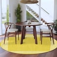thumbnail image 3 of Round Rugs 5Ft, Yellow Retro Greek Key Round Area Rug Washable Indoor Throw Carpet, Geometric Greece Ancient Rustic Soft Non Slip Circle Rug for Cabinet Bathroom Home Decor Aesthetic, 3 of 8