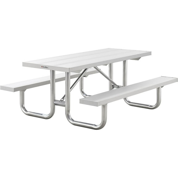 Global Industrial 6' Heavy-Duty Aluminum Picnic Table