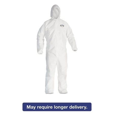 Kleenguard Ultra Coveralls - KleenGuard* A20 Elastic Back and Cuff Hooded Coveralls 4X-Large White 20/Carton 49117