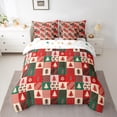 thumbnail image 2 of Castle Fairy Teenagers Christmas Tree 7-Piece Twin Bedding Sets,Geometric Lattice Bedding Comforter Set,Festival Xmas Breathable Sheet Sets,Luxury Bedroom Decor, 2 of 7