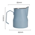 thumbnail image 3 of Chendee Coffee Milk Frothing Pitcher 450Ml Espresso Steaming Pitcher Stainless Steel,Light Blue, 3 of 5