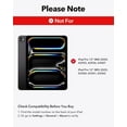 thumbnail image 5 of ESR Keyboard Case Compatible with iPad Air 13 Inch Case Keyboard M4/M3/M2 (2026/2025/2024) & iPad Pro 12.9 inch (6th/5th/5th/3rd), Floating Stand with Multi-Touch Trackpad, Black, 5 of 8