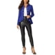 thumbnail image 2 of BLAZER GÓTICO PEPLUM ABIERTO CON CUELLO CAÍDO PARA MUJERES INSPIRAR CHIC L AZUL REAL, 2 of 6