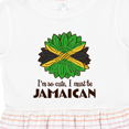 thumbnail image 4 of Inktastic I'm So Cute, I Must Be Jamaican Jamaica Flag Sunflower Girls Toddler Dress, 4 of 5