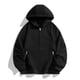 thumbnail image 1 of Dolkfu Sudadera con capucha de manga raglán para hombre, sudadera de gran tamaño de color sólido, ropa de calle masculina. L, 1 of 7
