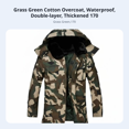 thumbnail image 4 of Abbraccia Abrigo de invierno para hombre, doble capa gruesa, chaqueta cálida de trabajo, capucha desmontable, impermeable, almacenamiento en frío, exterior, 4 of 6