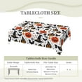 thumbnail image 5 of Halloween Black Cat Skull Pumpkin Tablecloth Rectangular Washable Table Cloth Cover for Party Picnic Dinner Halloween Decor 60" X 84", 5 of 5