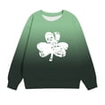 thumbnail image 2 of St.Patrick's Day Agkizg Toddler Baby Girls Summer Tops, Long Sleeve T-shirt for Kids, Toddler Girls Casual Pullover Blouse Tee Children Green Printing Crewneck T Shirts, Sizes 2-3 Years, 2 of 5
