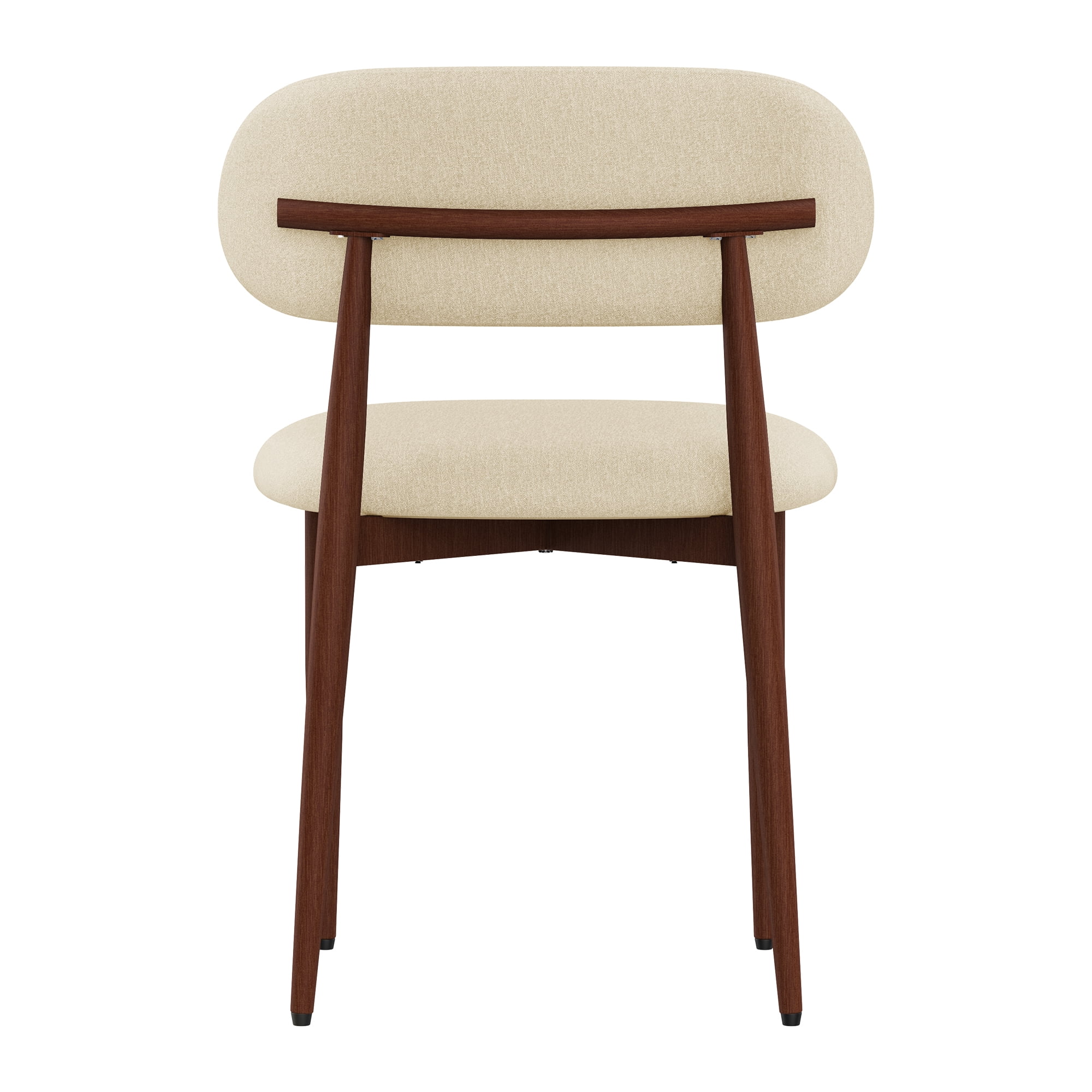 Dining Chairs Set Of 4, Chenille Fabric Cushioned Dining Chair, Carbon Steel Chair Leg Bracket With Wooden Veneer, Suitable For Commercial And Family Restaurants