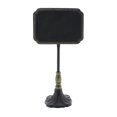 thumbnail image 1 of Soporte de pizarra Benzara Inc rectangular de metal tallado negro y latón, 1 of 2