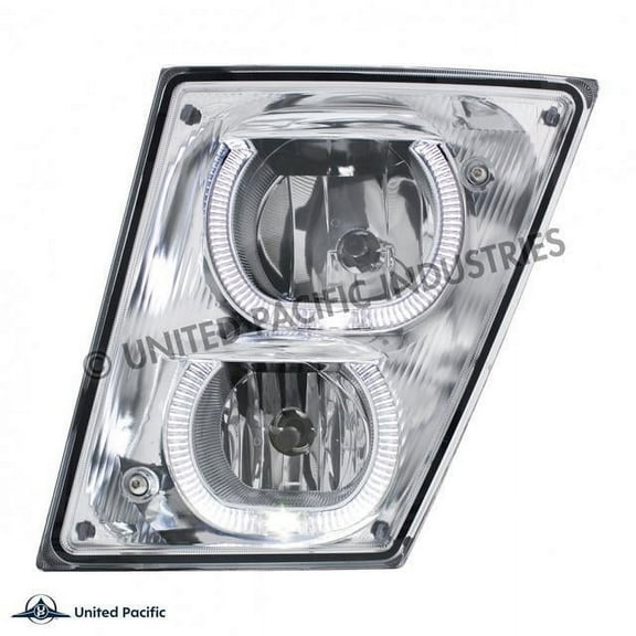 United Pacific 2003-2017 Volvo VN/VNL Fog/Driving Light With White LED Light Bar - Driver 32648