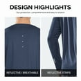 thumbnail image 6 of NORTHYARD Men's Fishing Shirts Long Sleeve Sun Protection UPF 50+ Rash Guard UV SPF Swim Beach Hiking Coolgrey M, 6 of 7